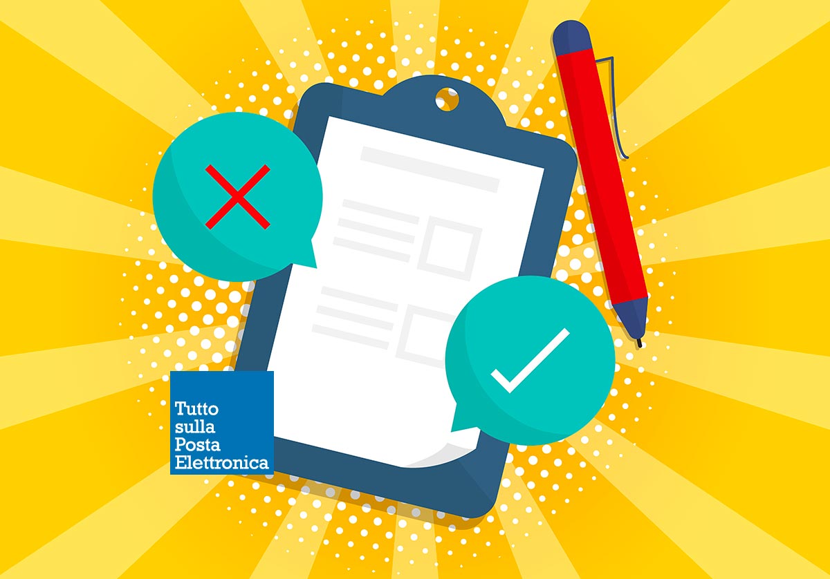 testare e verificare il tuo indirizzo email