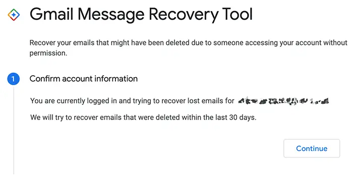 gmail message recovery tool