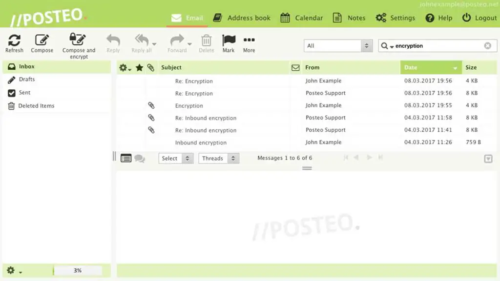 webmail di posteo