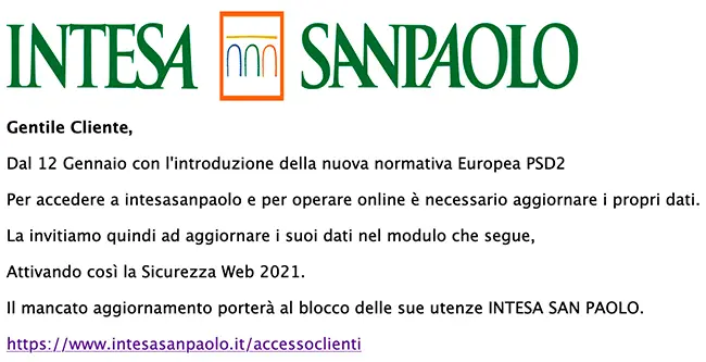 intesa sanpaolo phishing