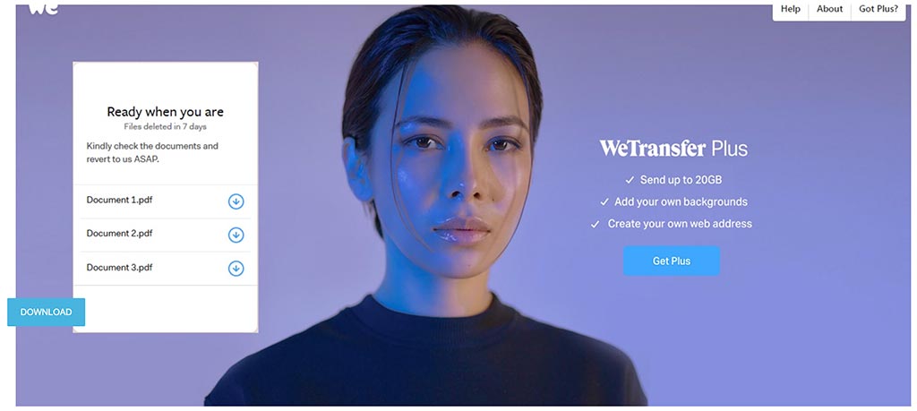 sito falso wetransfer