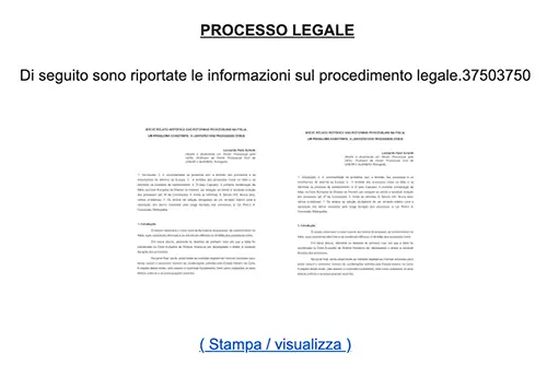 Processo Legale in Linea