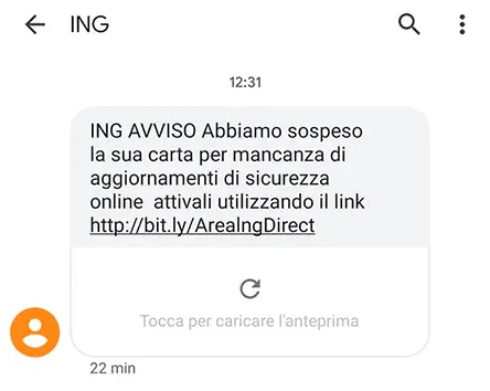 smishing ing direct phishing