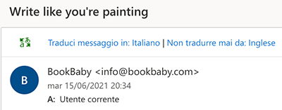 indirizzo email su Outlook