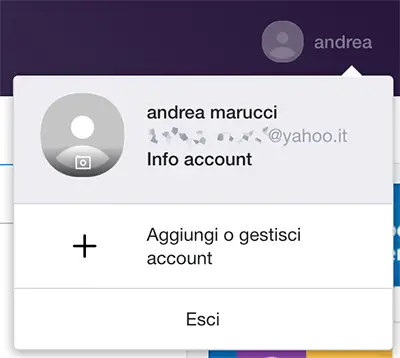 indirizzo email su Yahoo