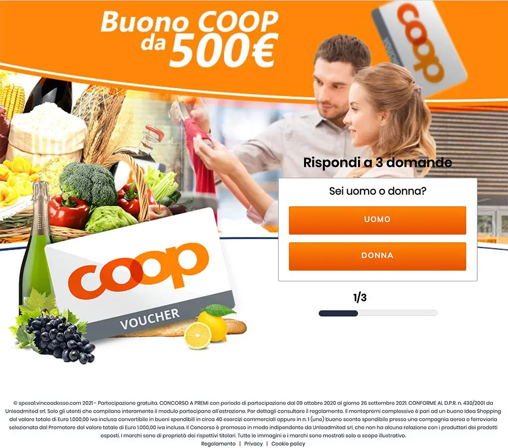 buono coop 500 euro