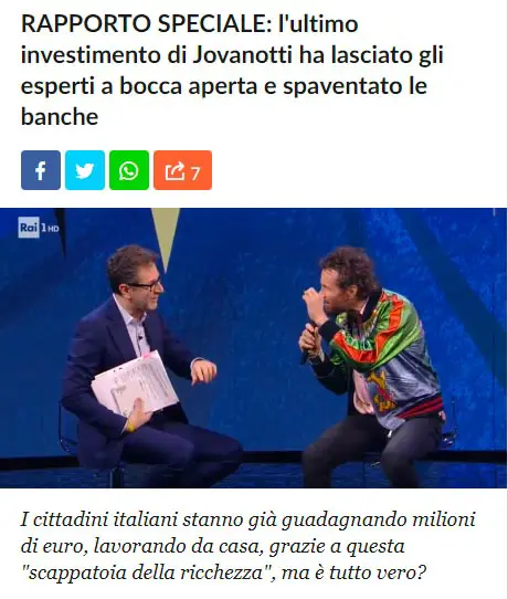 Ultimo investimento