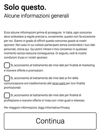 accettazione privacy truffa pasta rummo