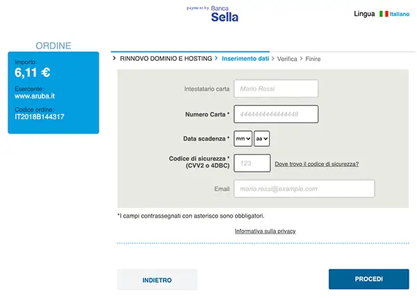 email rifiuto di rinnovo