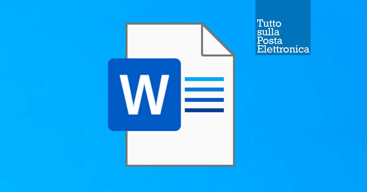 Inviare un documento Word via mail