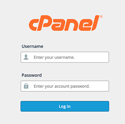 login cpanel falso