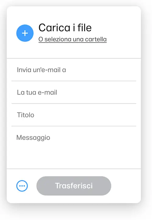 wetransfer alice allegati pesanti