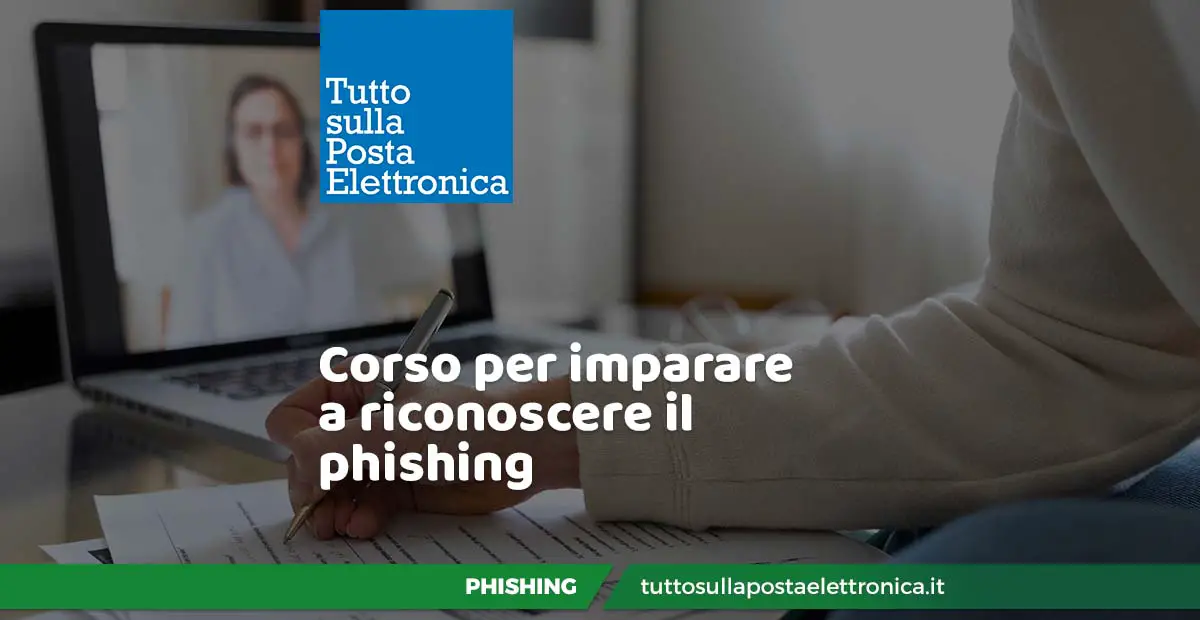 corso imparare riconoscere phishing