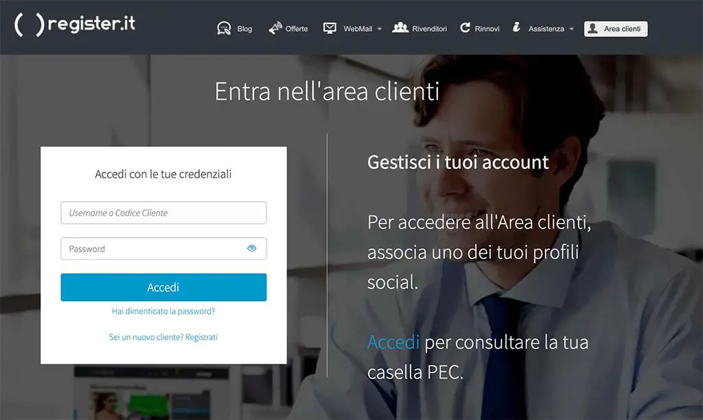 register sito falso phishing