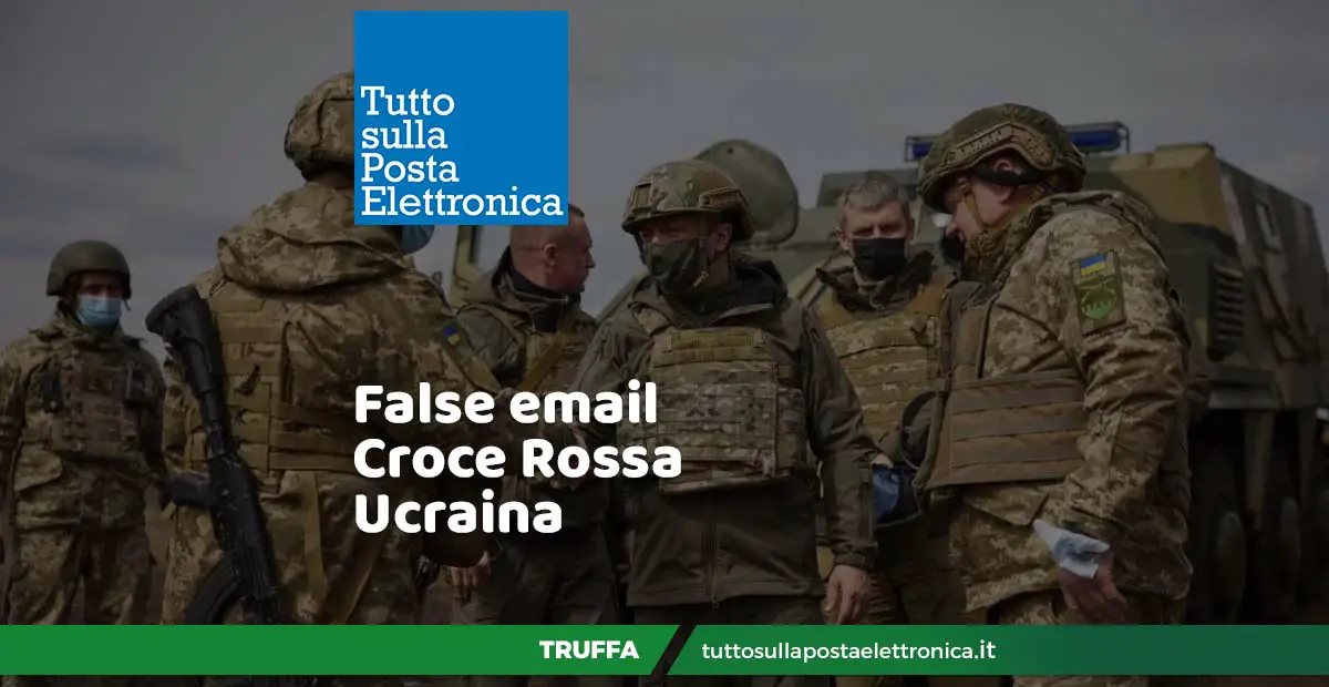 Croce Rossa Ucraina - la truffa