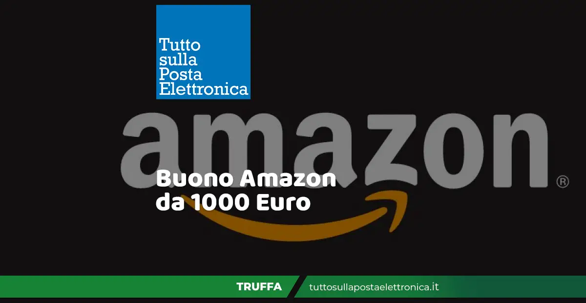 Buono Amazon 1000 euro