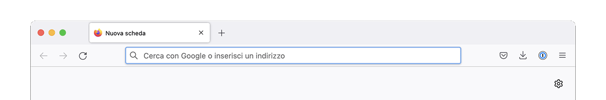 barra degli indirizzi del browser