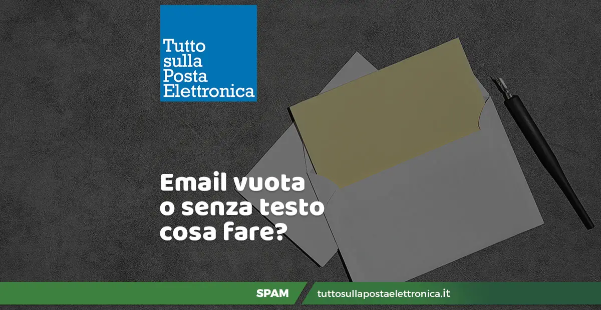 Email senza testo o email vuota