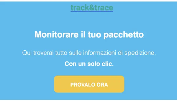 Monitorare il tuo pacchetto