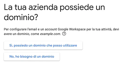 google workspace dominio