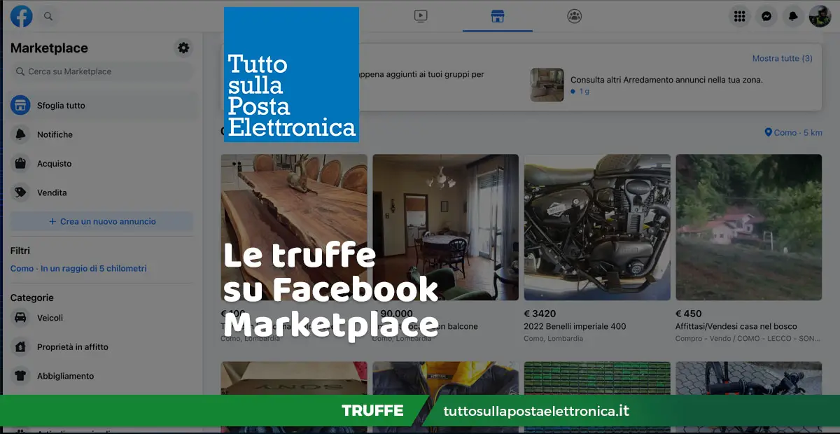 Truffa Facebook Marketplace