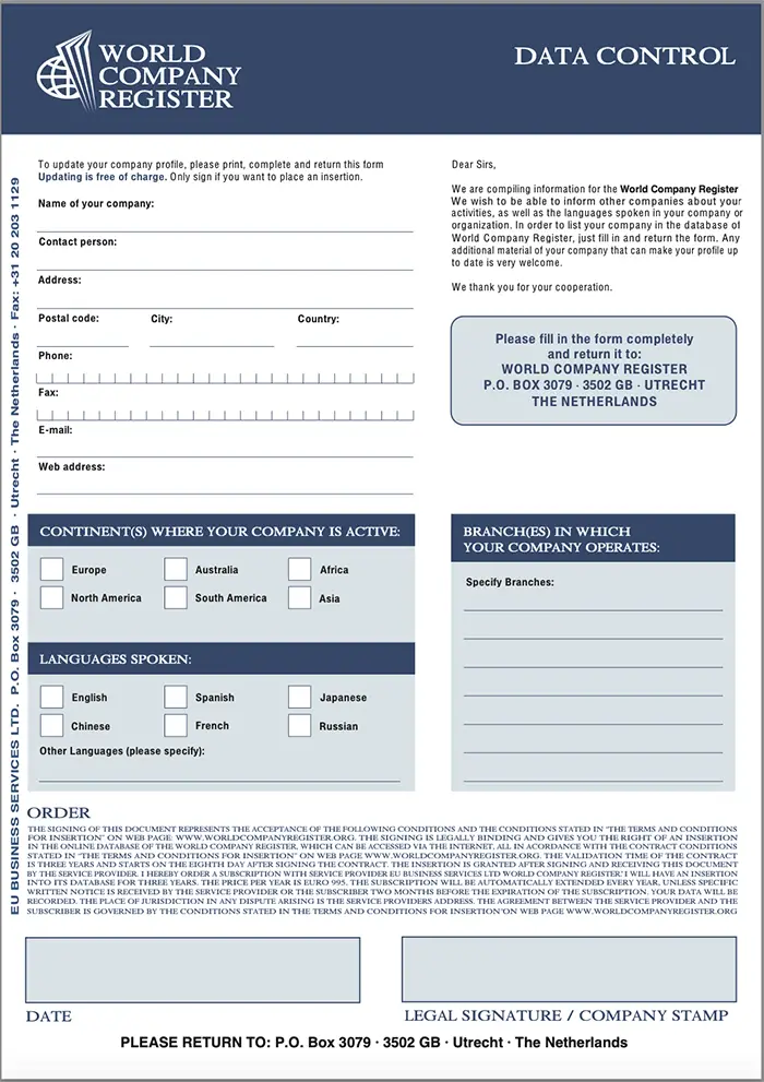 World Company Register 2023/2024